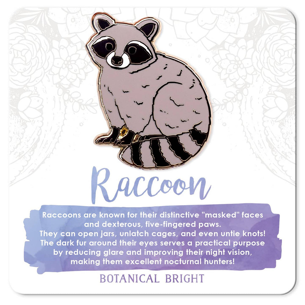 Raccoon Enamel Pin