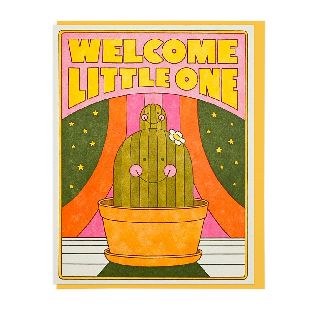 Cactus Baby Welcome Little One Card