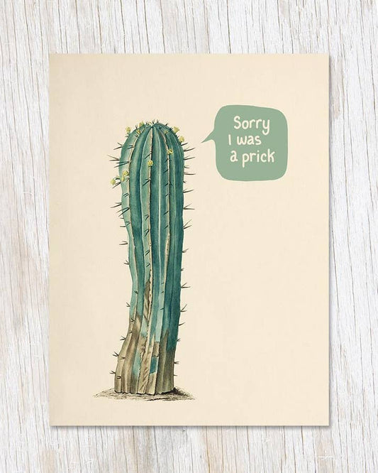 Sorry I Was a Prick Card
