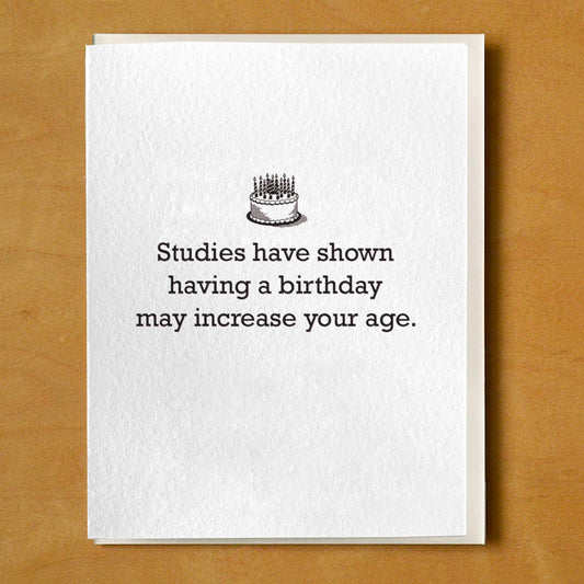 Studies Have Shown Birthdays Card