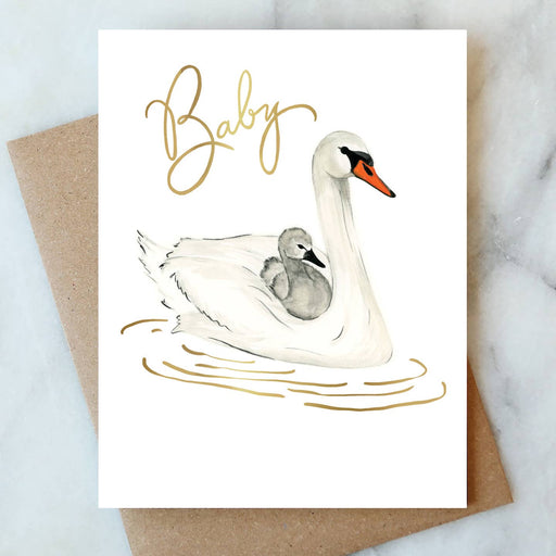 Swans New Baby Card