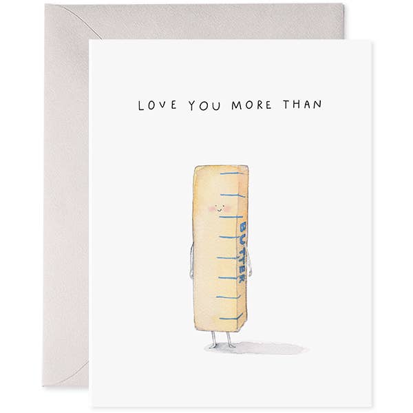 Love You More Than Butter Card