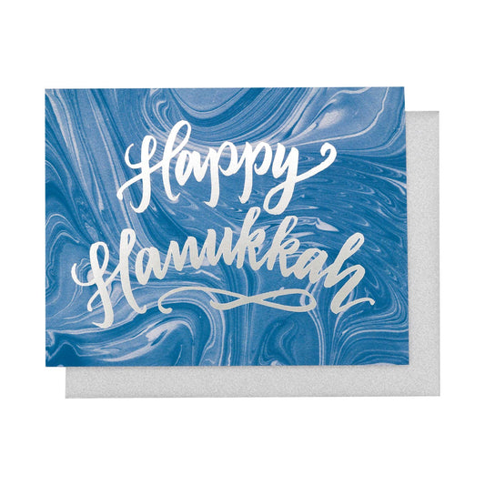 Hanukkah Marble Card