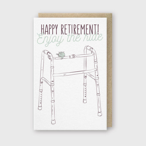 Retirement Walker Enjoy the Ride Card