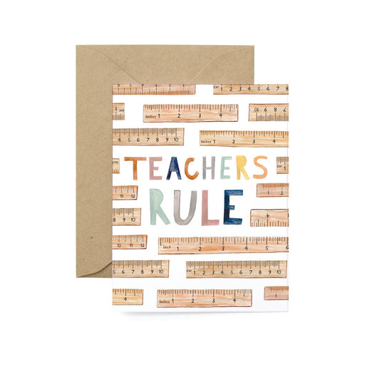 Teachers Rule Ruler Card