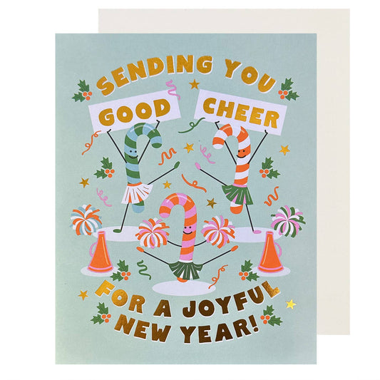 Candy Cane New Year Squad Card