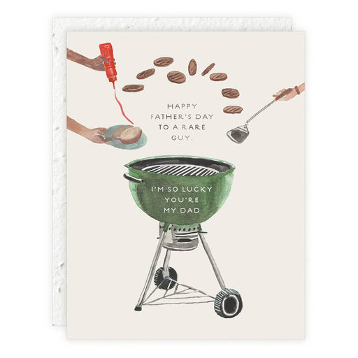 Grilling Fathers Day to Rare Guy Im Lucky Card