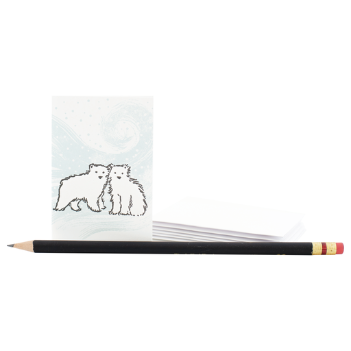 Polar Bear Mini Blank Cards