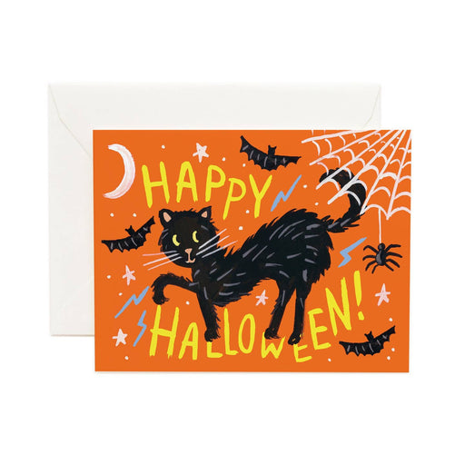 Black Cat Halloween Card