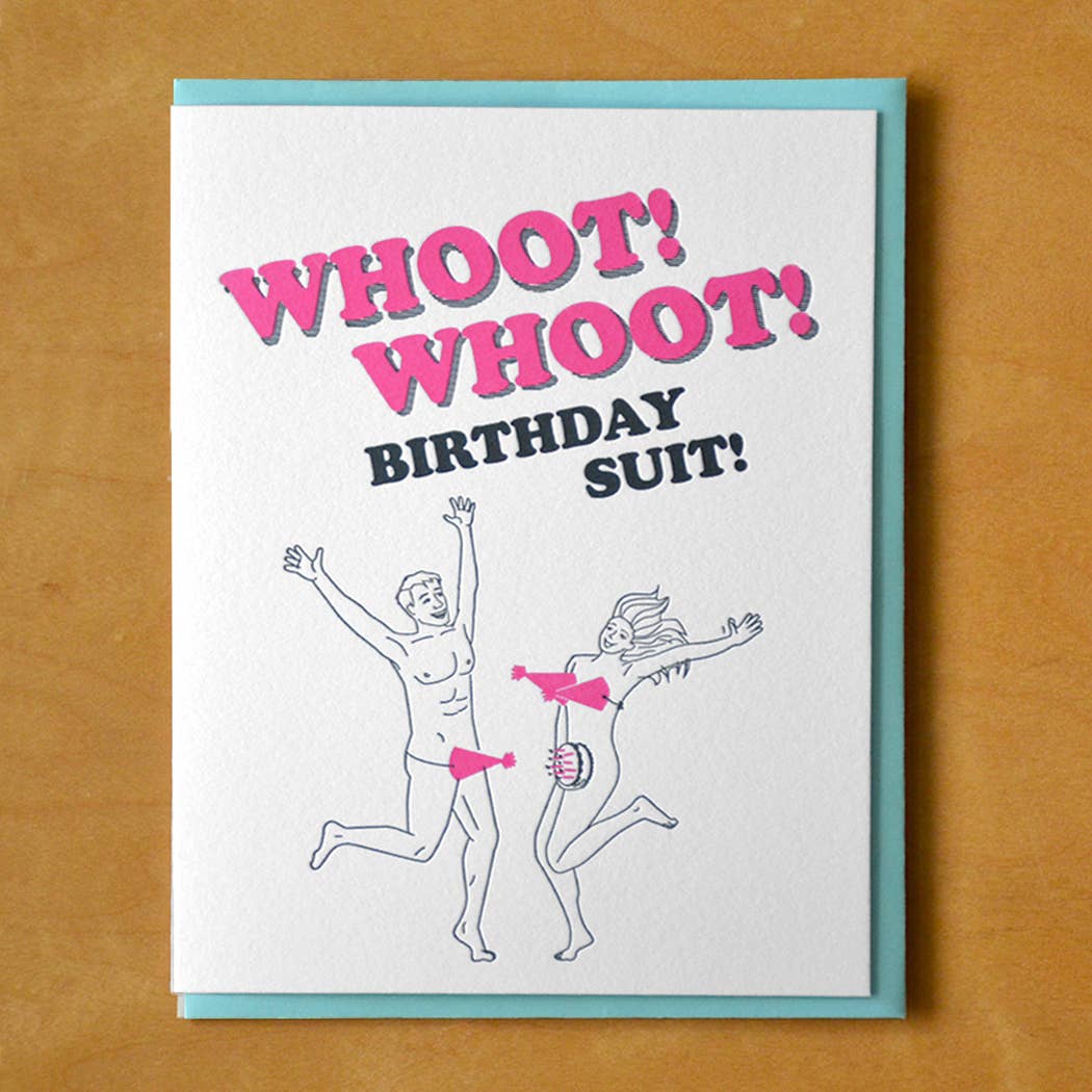 Whoot Whoot Birthday Suit Card