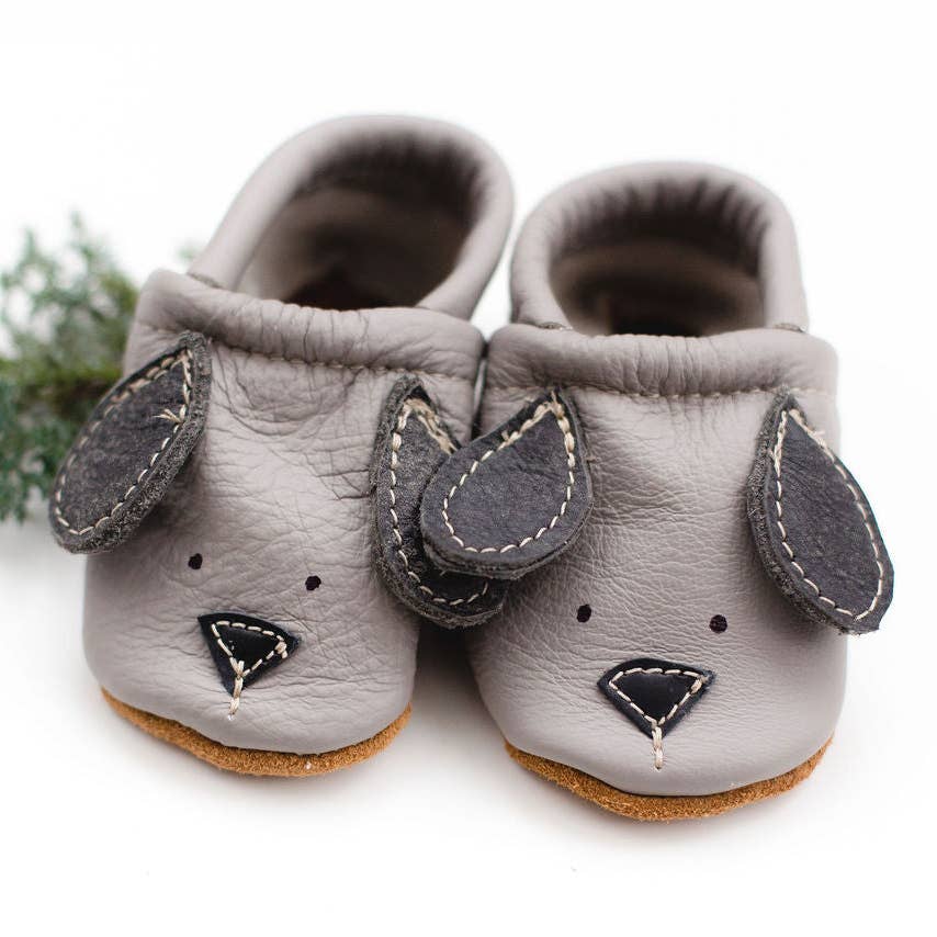 Dog Leather Moccasins