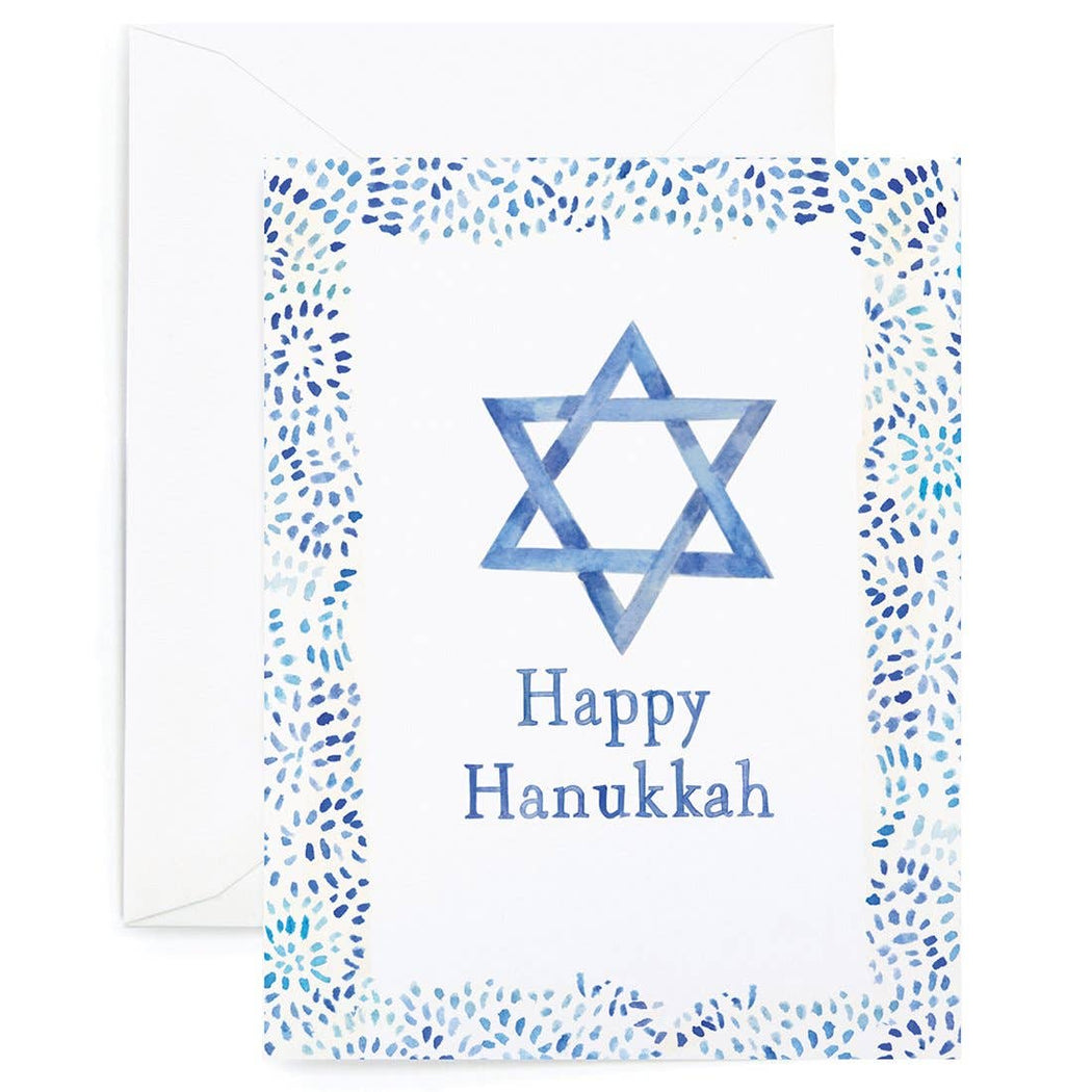 Happy Hanukkah Star Card