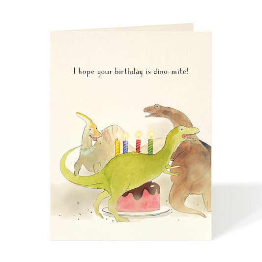 Jurassic Romp Dino Mite Birthday Card