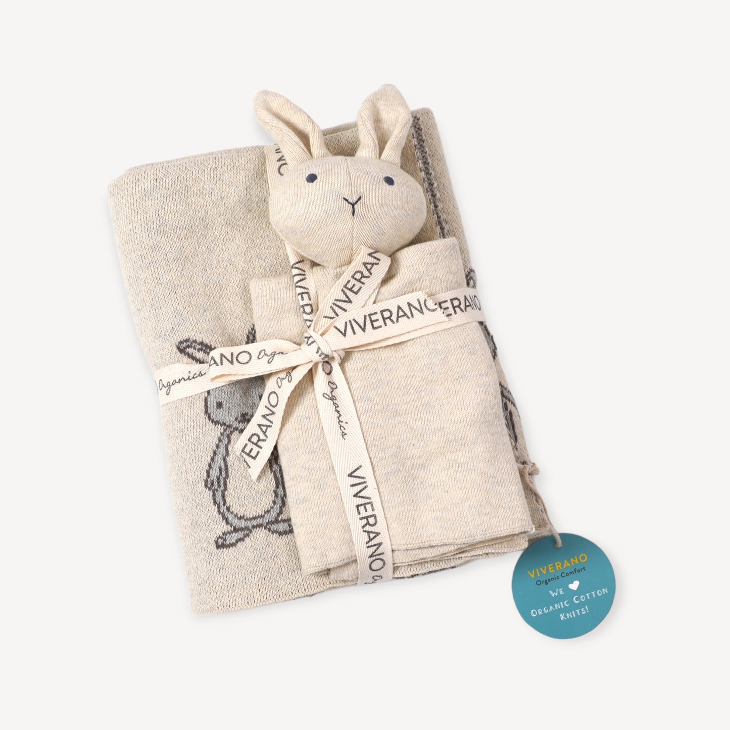 Bunny Mommy & Me Baby Blanket & Lovey Gift Set