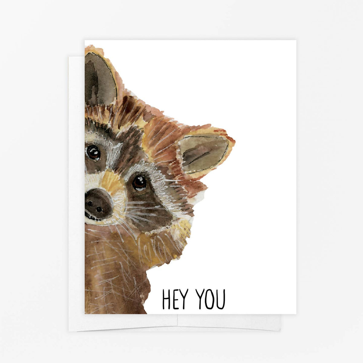 Raccoon Hey You Card