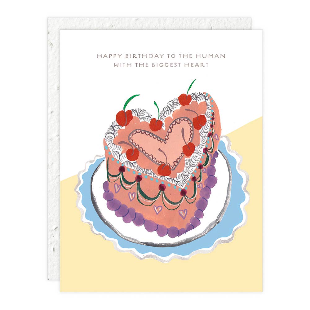 Human With the Biggest Heart Birthday Card