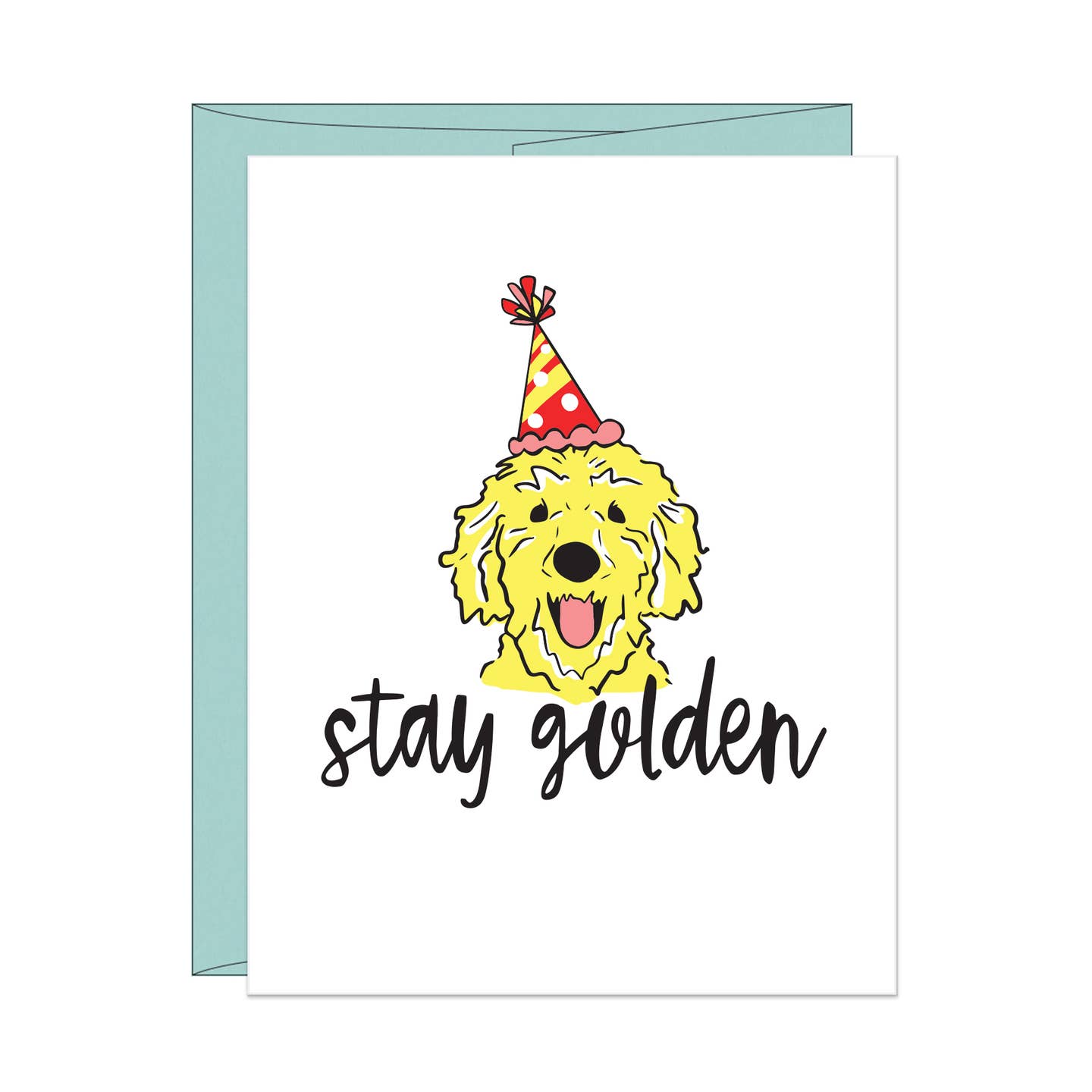 Stay Golden Dog Birthday Card