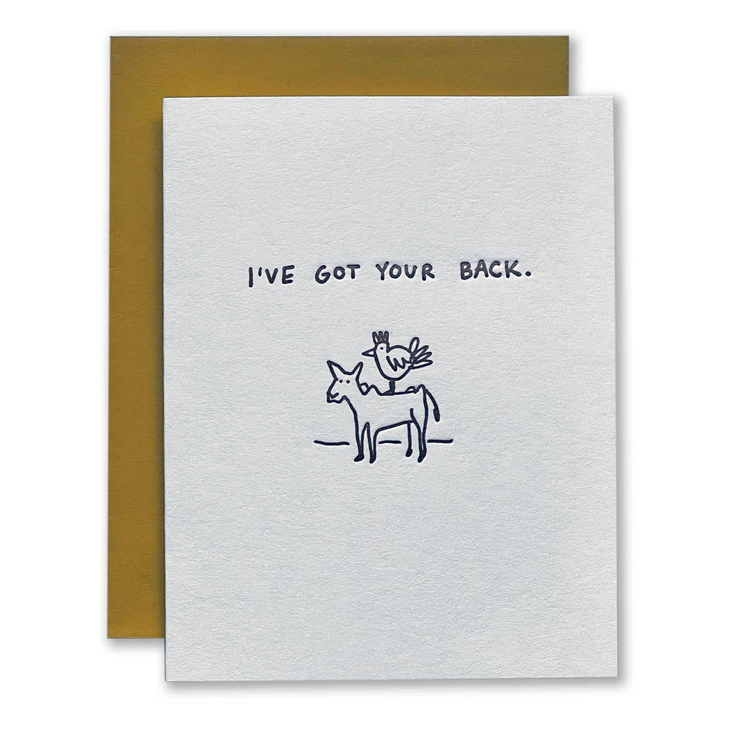 Ive Got Your Back Chicken Card