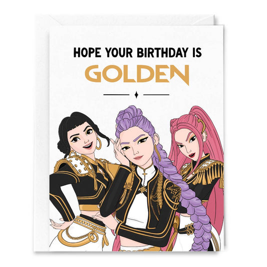 KPop Birthday Golden Card