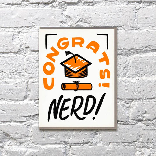 Congrats Nerd Grad Card