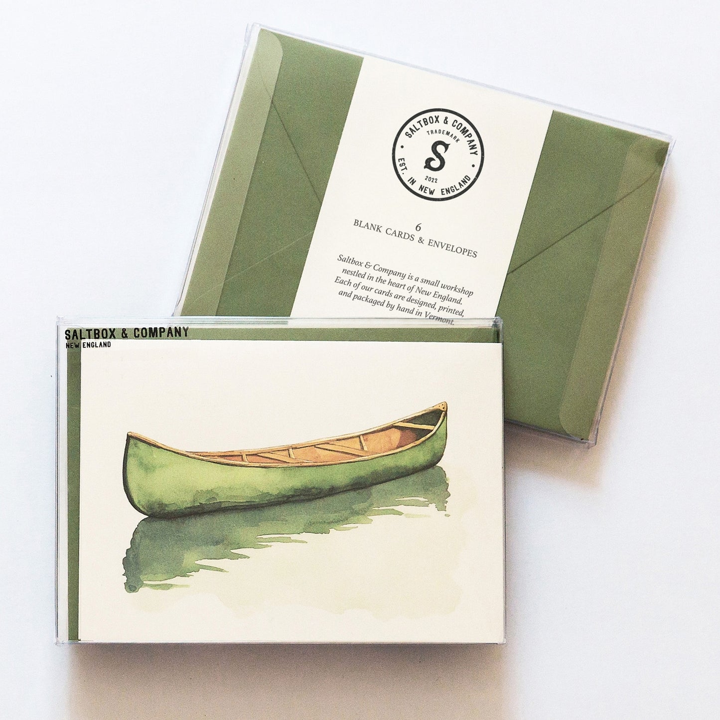 Emerald Canoe Box of Cards