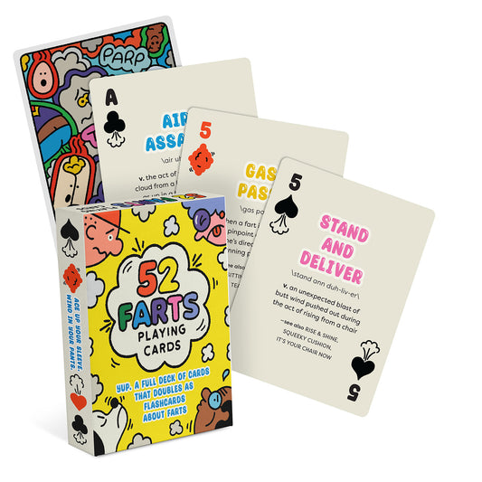 52 Farts Kids Playing Card Deck