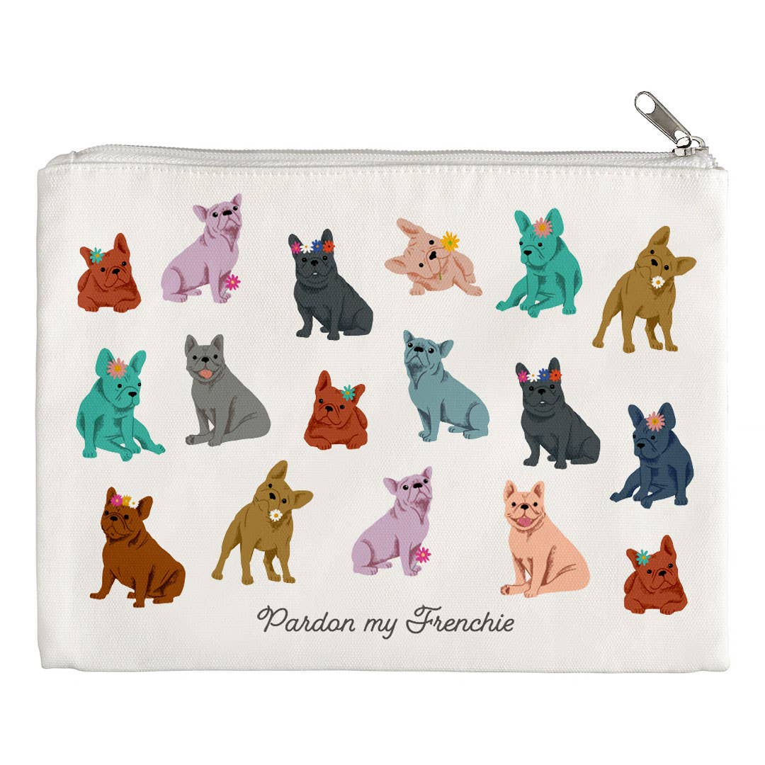 Pardon My Frenchie Dog Canvas Pouch