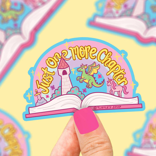 Just One More Chapter Vinyl Sticker