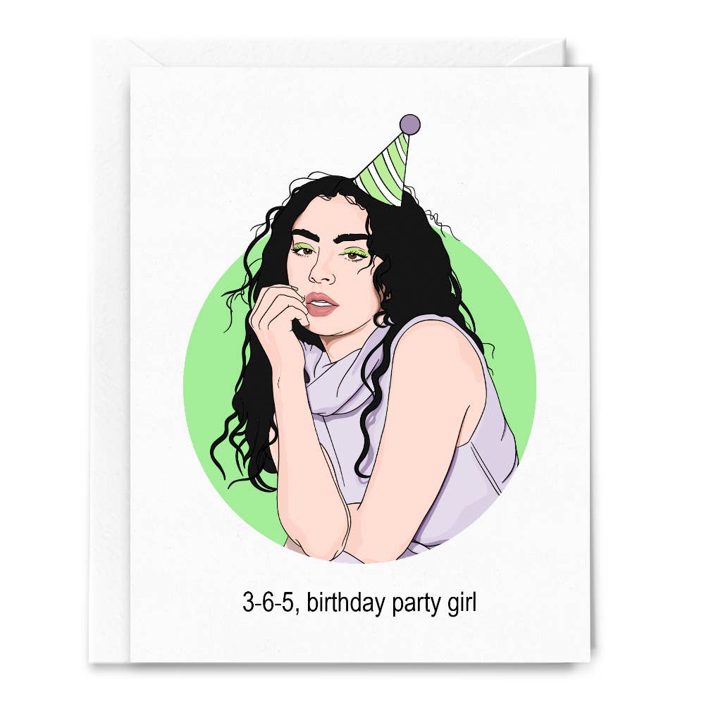 365 Birthday Party Girl Charli XCX Card