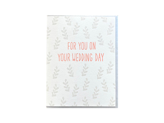 For Your Wedding Day Card