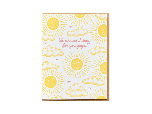 We are So Happy for You Guys Wedding Card