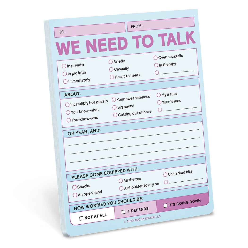 We Need To Talk Notepad