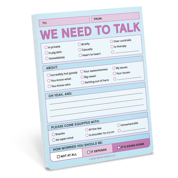 We Need To Talk Notepad