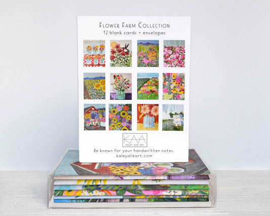 Flower Farm Blank Card Box of 12