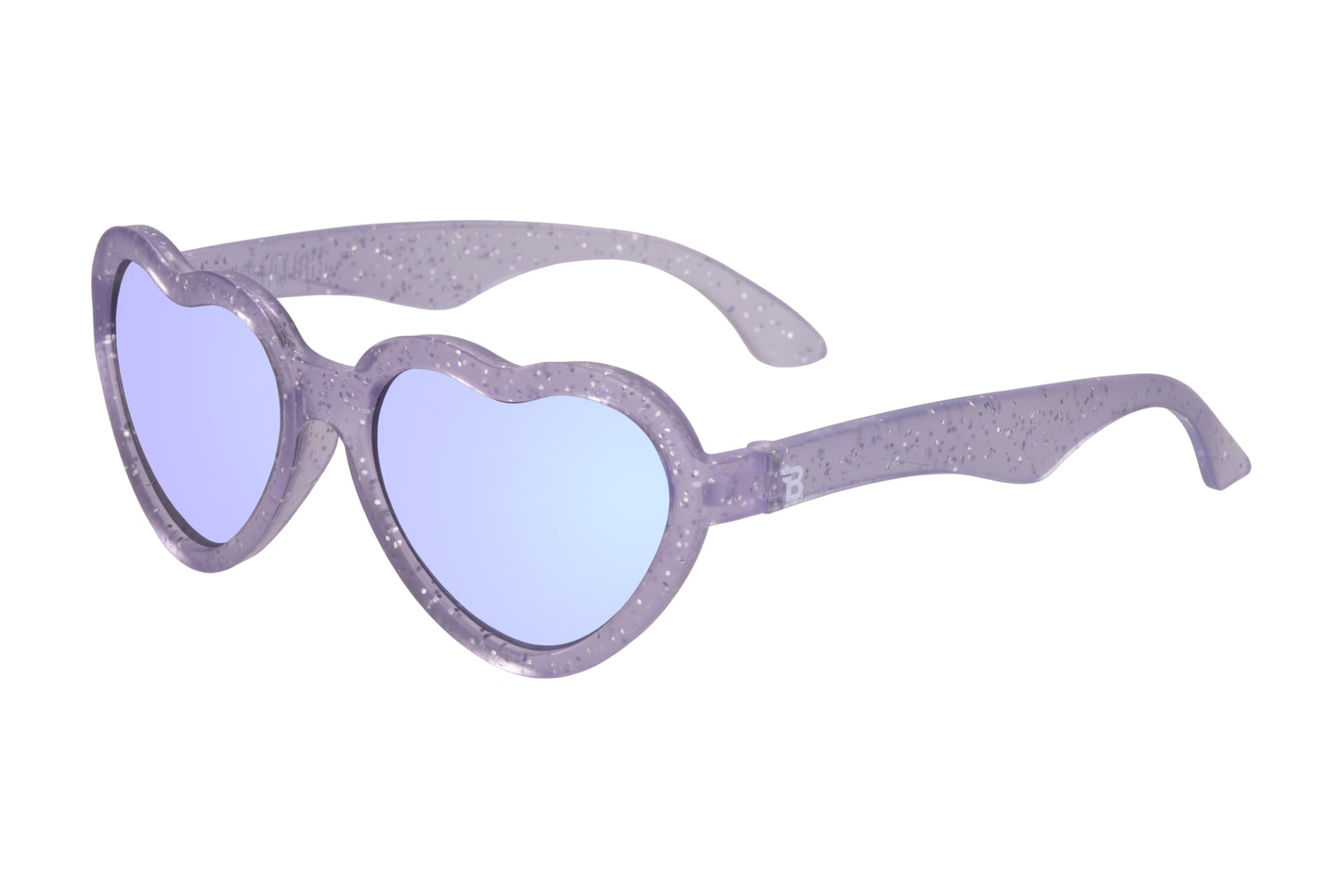 Lavender Shimmer Hearts Kids Sunglasses