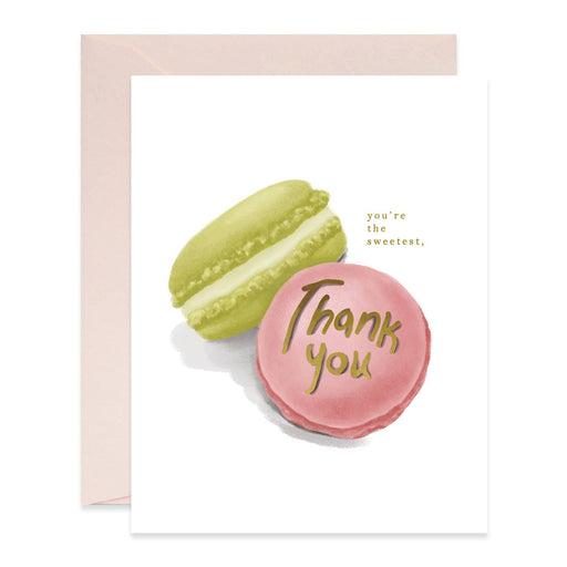 Macarons Sweetest Thank You Card