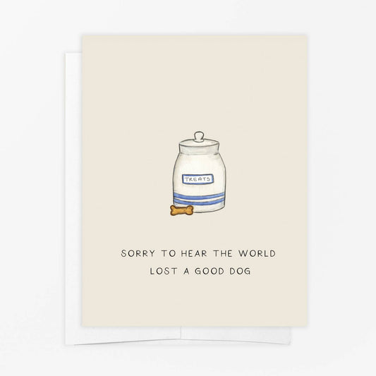 Sorry World Lost a Good Dog Card