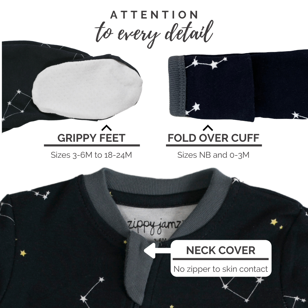 Galaxy Love Navy Baby Bodysuit