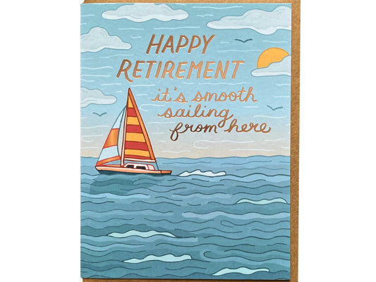 Smooth Sailing Retirement Card