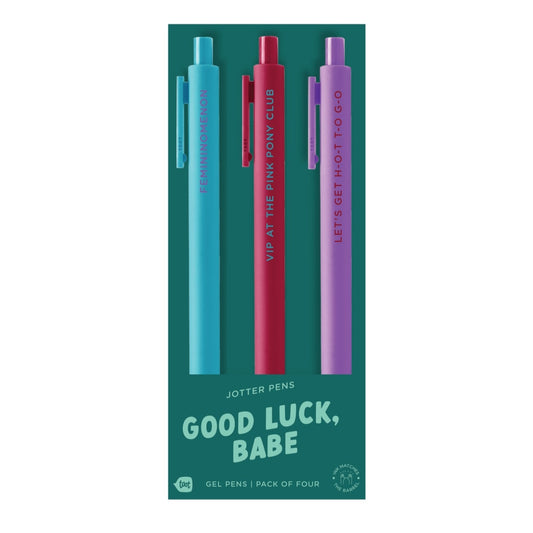 Good Luck Babe Jotter Click Pen - 3 pack