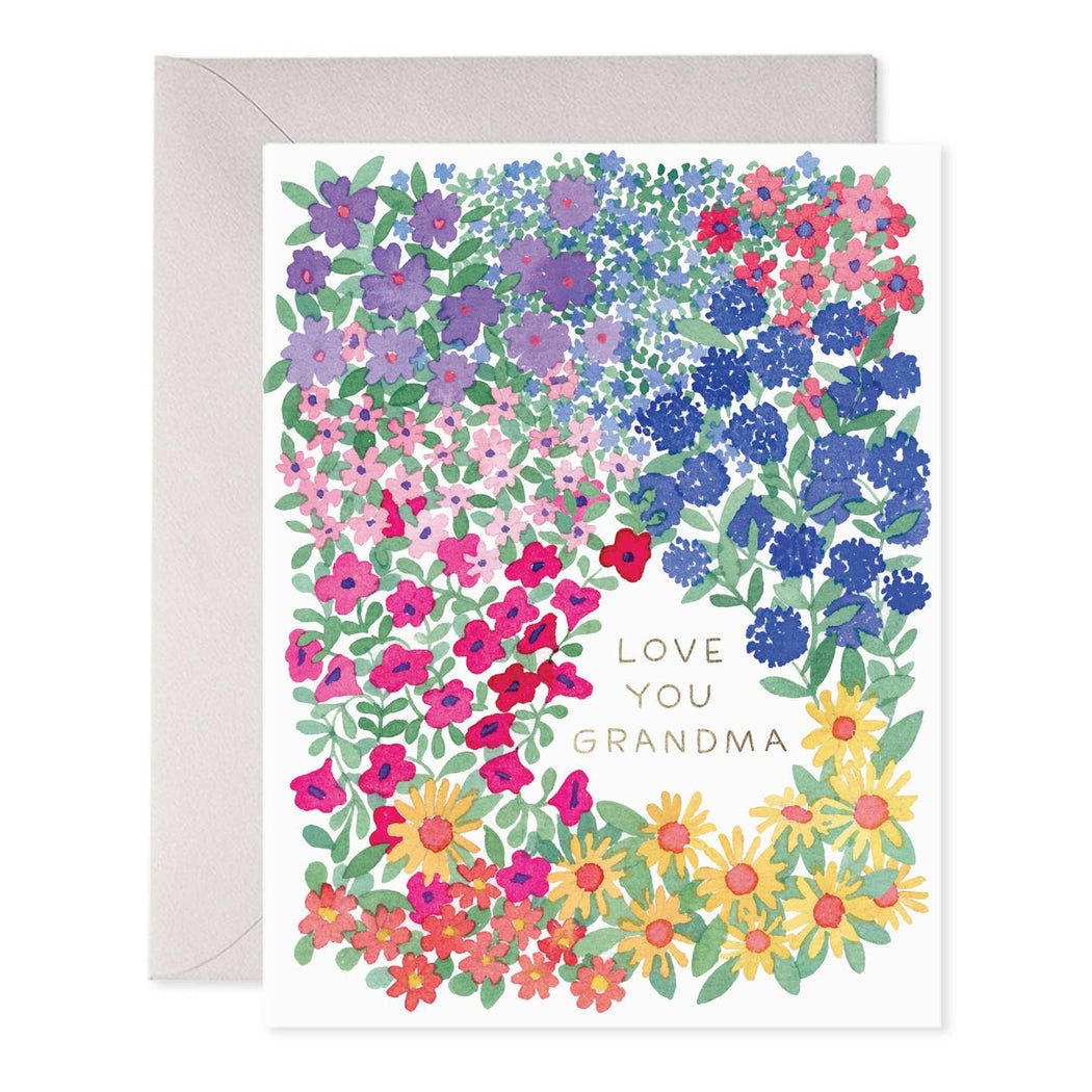 Love You Grandma Florals Card