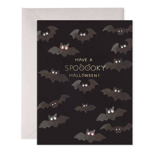 Spooky Bats Halloween Card