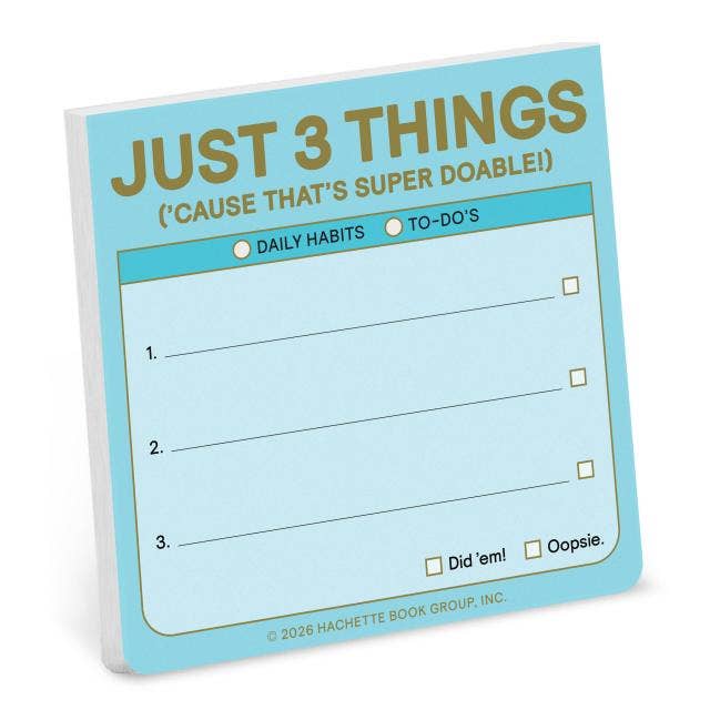 Just 3 Things Sticky Note