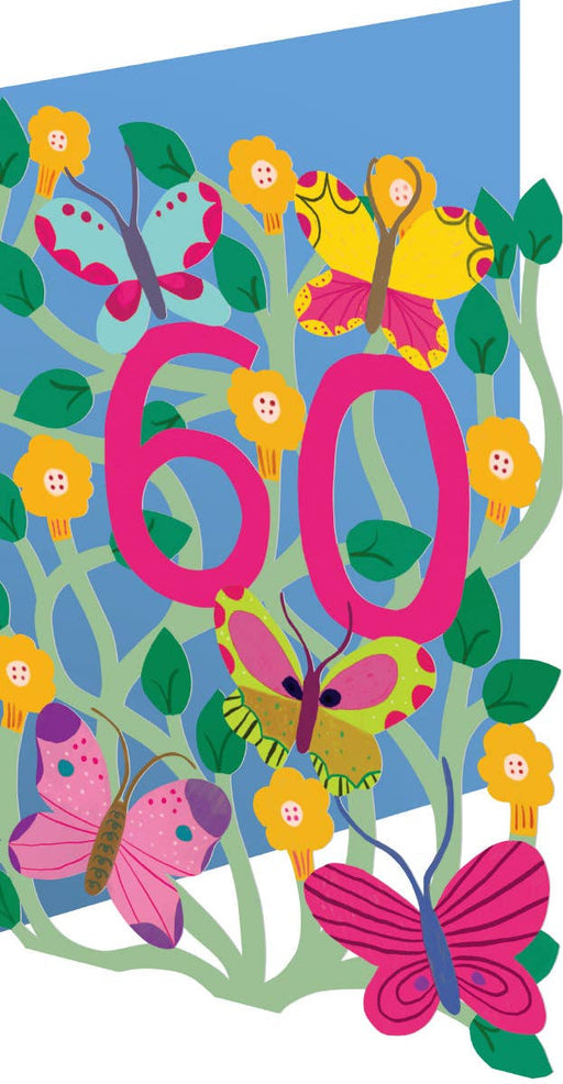 60 Starflower Lasercut Birthday Card