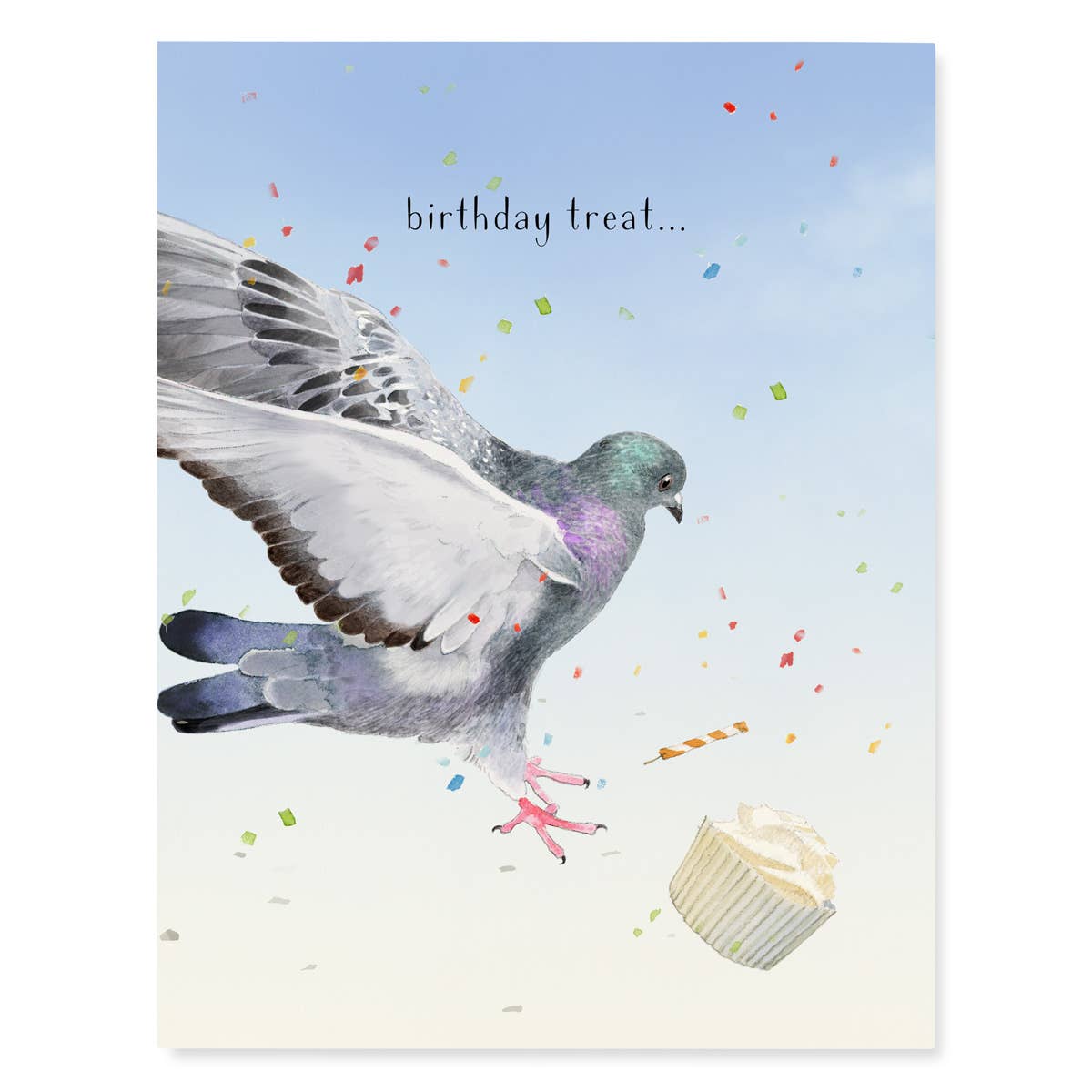 Pigeon Birthday Treat Card