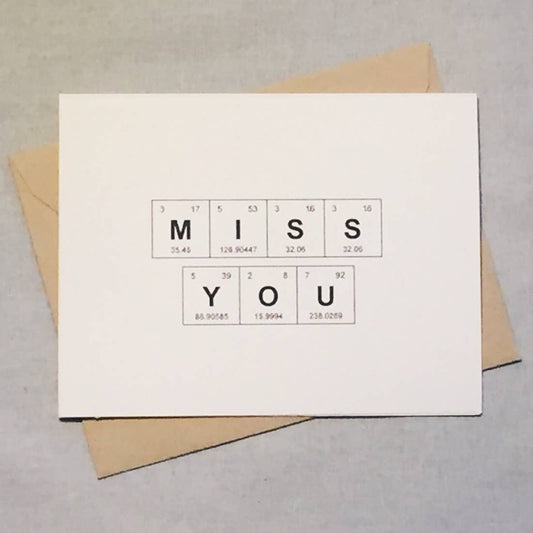 Miss You Elements Card