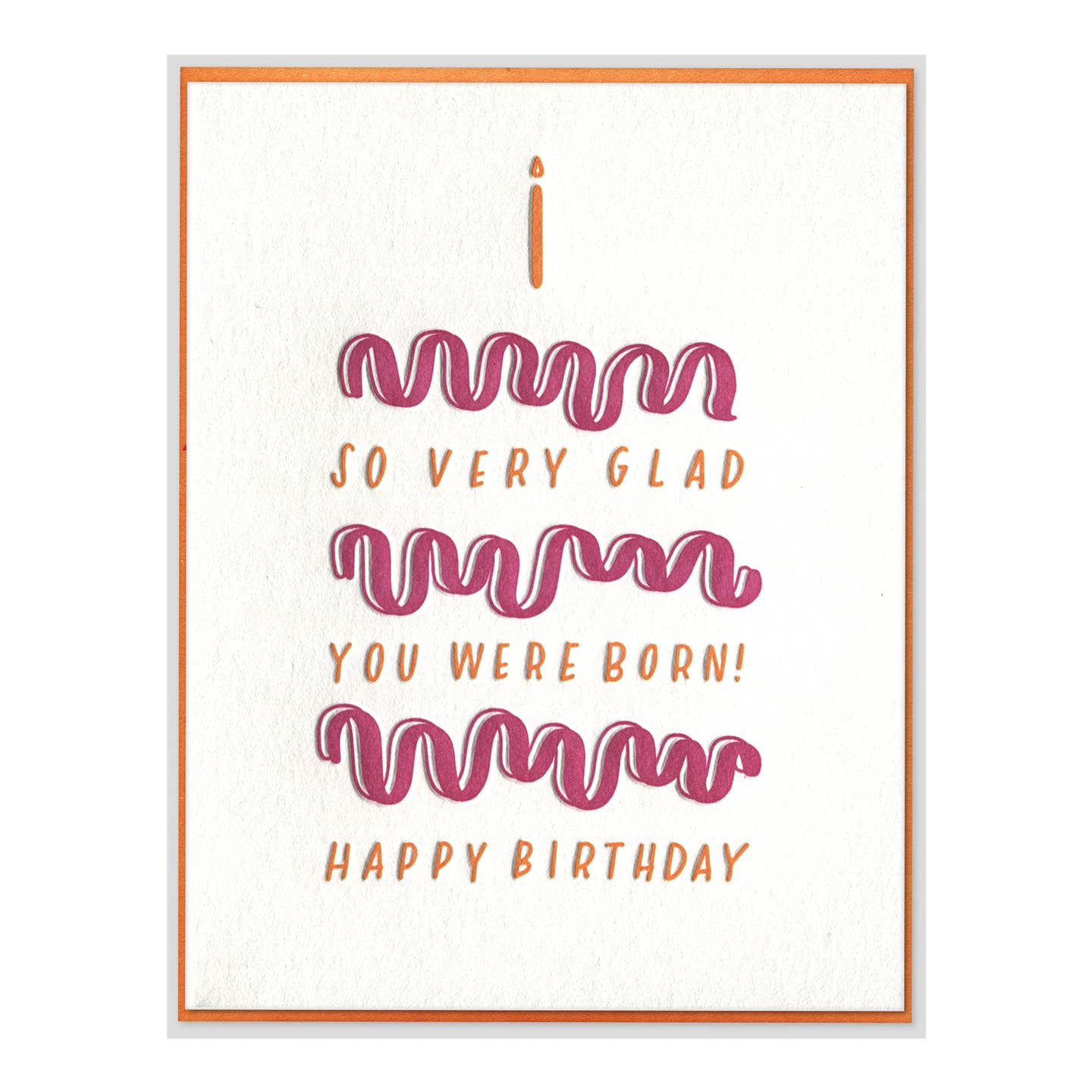Glad You Were Born Birthday Card