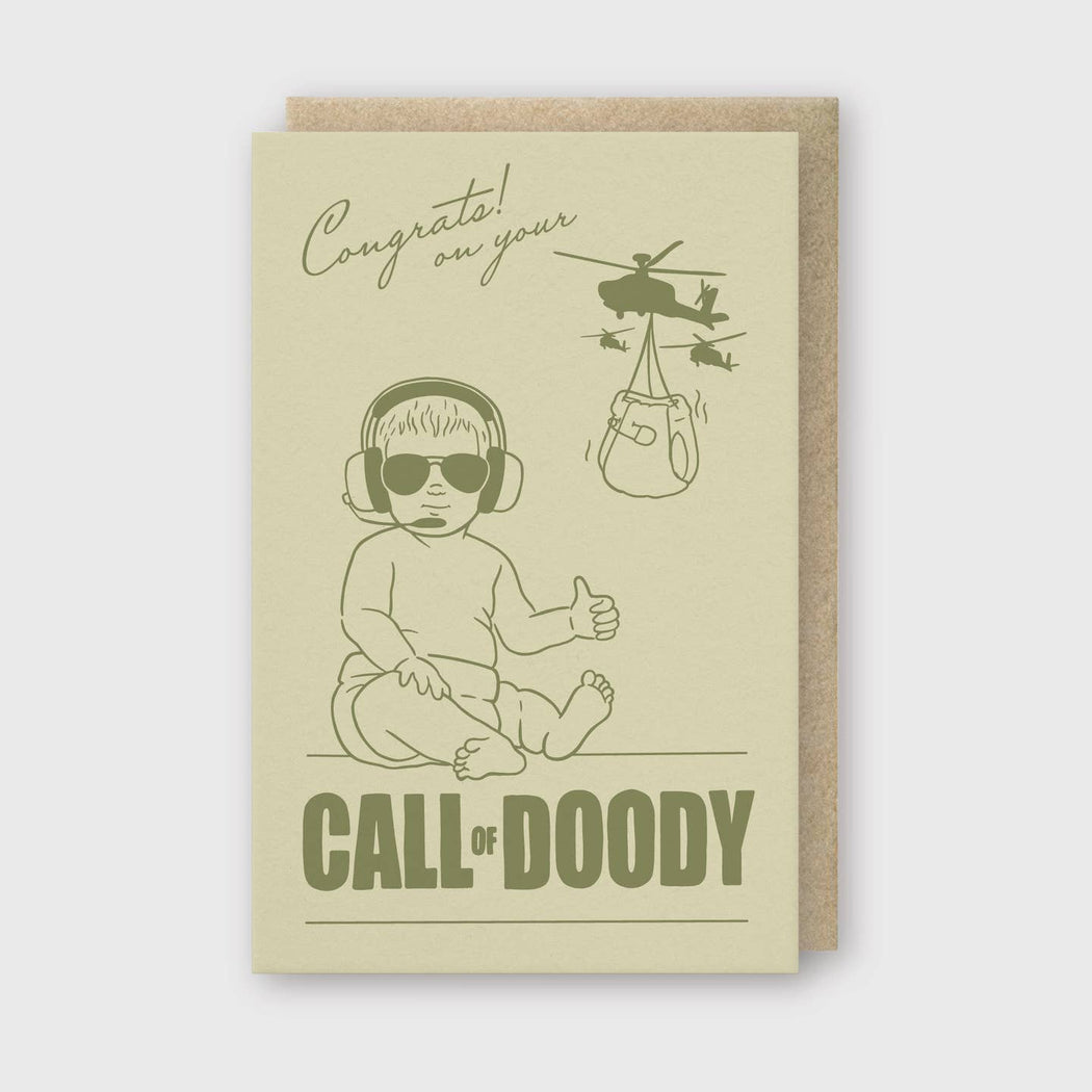 Congrats Call of Doody Baby Card