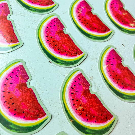 Watermelon Glitter Sticker