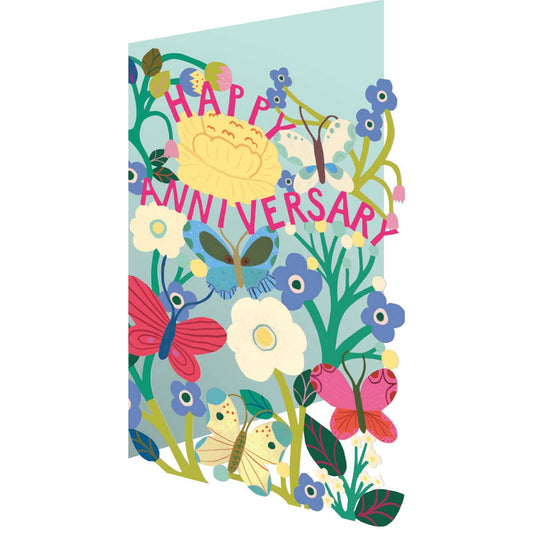 Anniversary Butterflies Lasercut Card